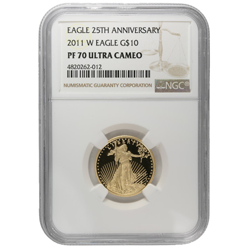 2011-W 1/4 oz Proof American Gold Eagle Coin NGC PF70 UCAM