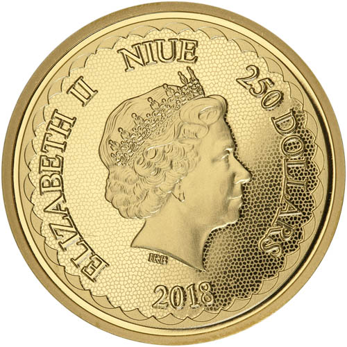 2018 1 oz Niue Gold Double Dragon Coin (BU)