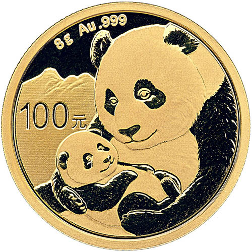 2019 8 Gram Chinese Gold Panda Coin (BU)