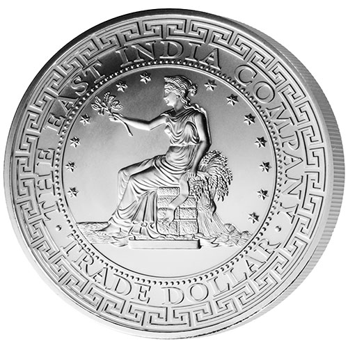 2018 1 oz St. Helena US Trade Dollar Silver Coin (BU)