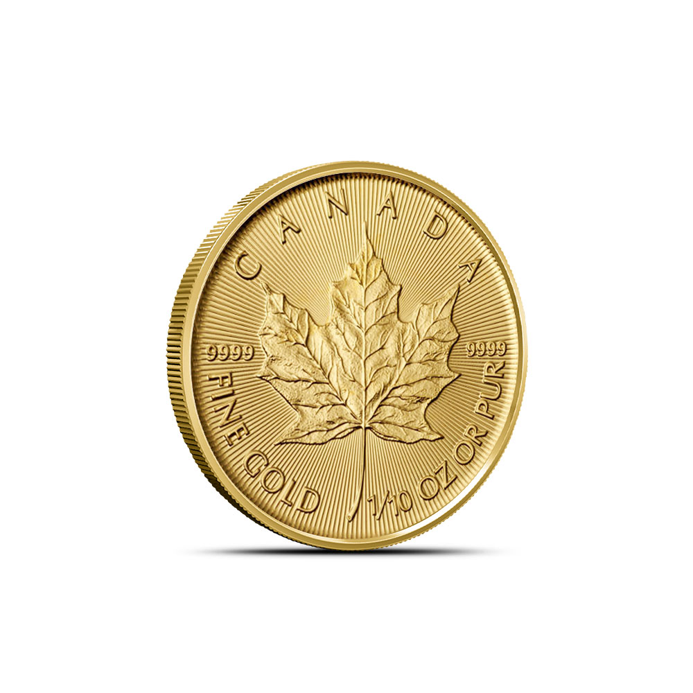 2019 1/10 oz Canadian Gold Maple Leaf Coin (BU)