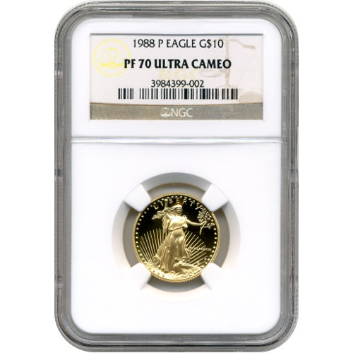 1988-P 1/4 oz Proof American Gold Eagle Coin NGC PF70 UCAM
