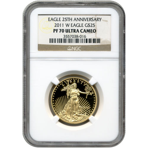 2011-W 1/2 oz Proof American Gold Eagle Coin NGC PF70 UCAM