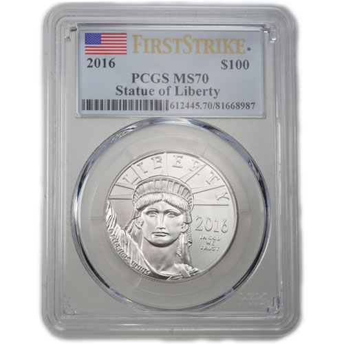 2016 1 oz American Platinum Eagle Coin PCGS MS70 FS